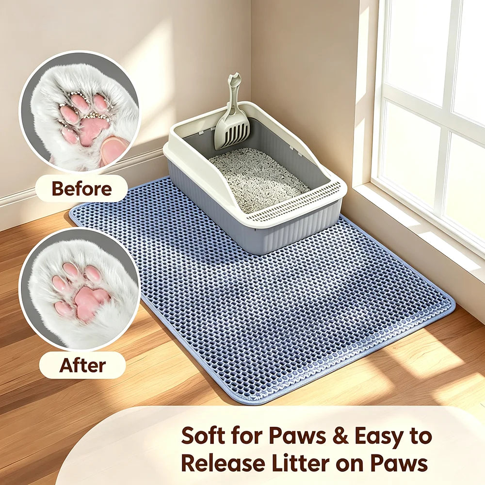 Double Layer Non-Slip Litter Mat