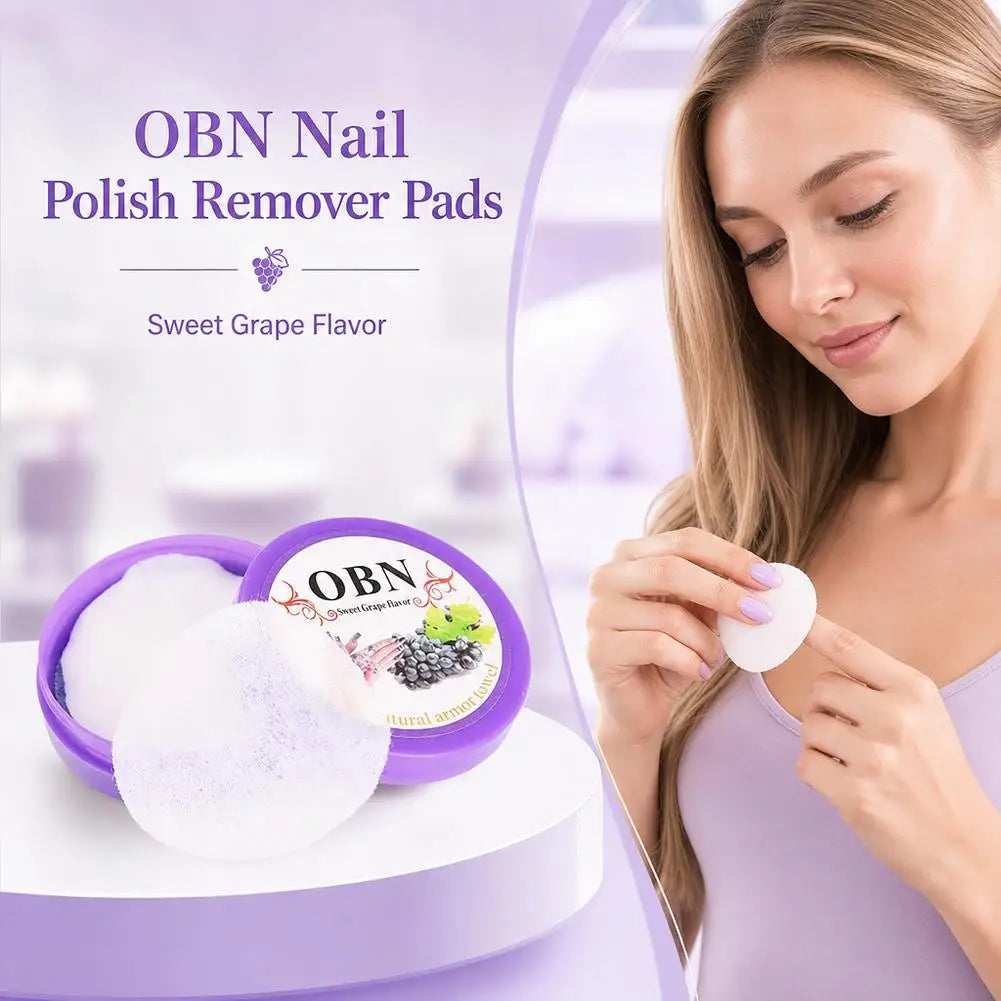Nail Polish Remover Pads Fruit Flavor Eyelash Glue Cleaning Wipes Disposable Boxed Gel Polish Remover Cotton Pads Wipes