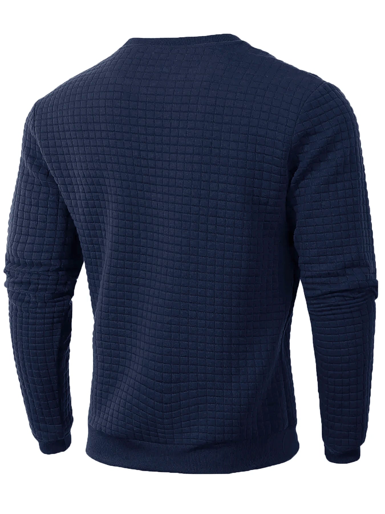Modern Jacquard Crewneck Knit Pullover