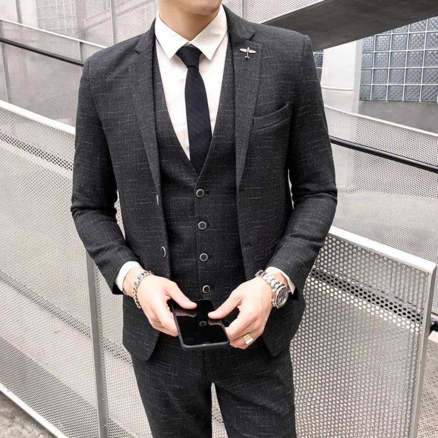 Refined Slim Wedding Suit Set