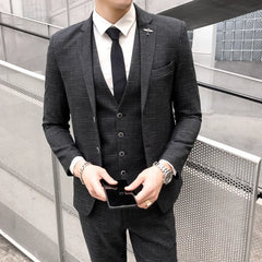 Refined Slim Wedding Suit Set