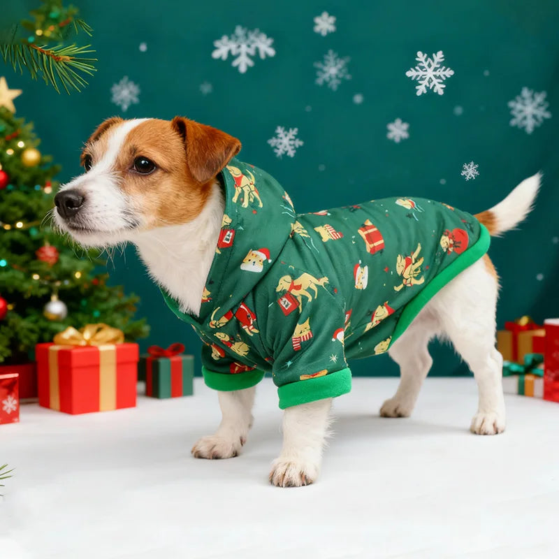 Festive Pet Christmas Holiday Hoodie
