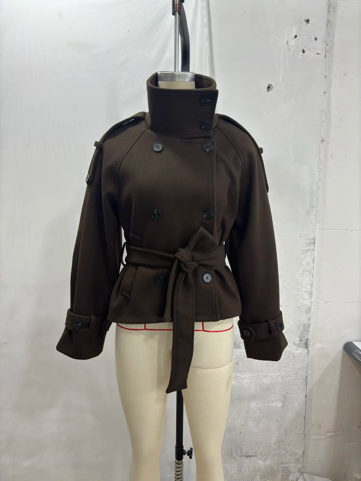 New Women's Jackets & Coats Autumn 2026 Fashion Loose Belt Elegant Turtleneck Warm Winter Jackets Women's Chic Youth Street Coat
