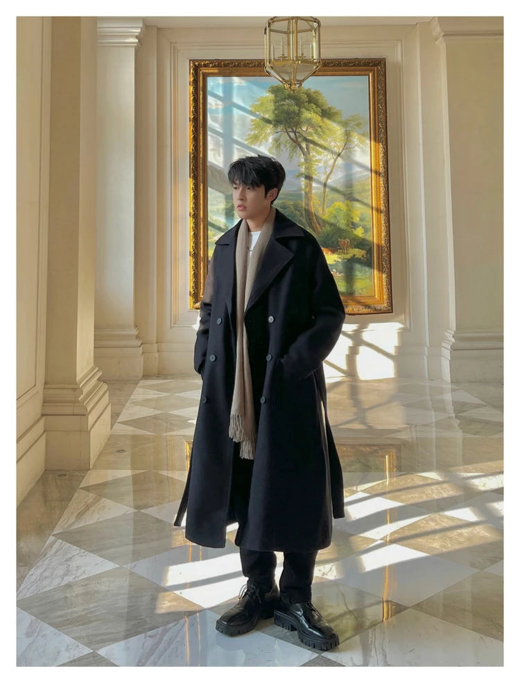 Winter Woolen Long Trench Coat