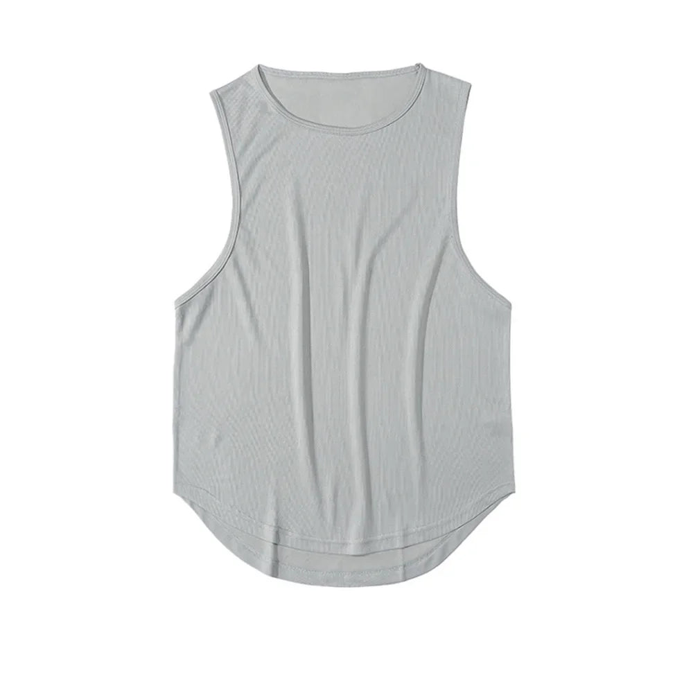 Men's Summer Tank Top Fitness Training Gym Tank Men Quick-drying Mesh Breathable Basketball Vest Fashion Sleeveless Shirt Men