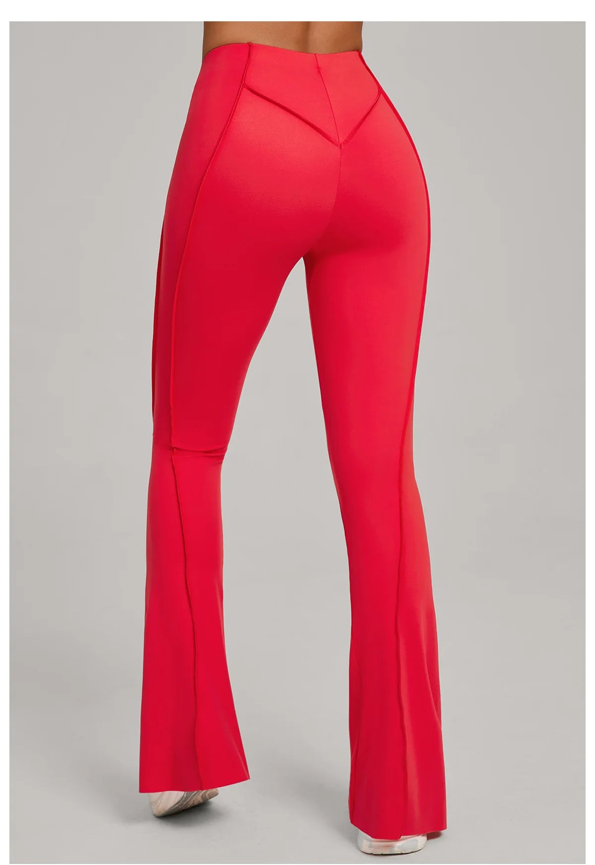 Gym Workout Women's Wide-Leg Tight-Fitting Hip-Lifting Yoga Flared Pants Dance High-Waist Flared Casual Outdoors Sports Trousers