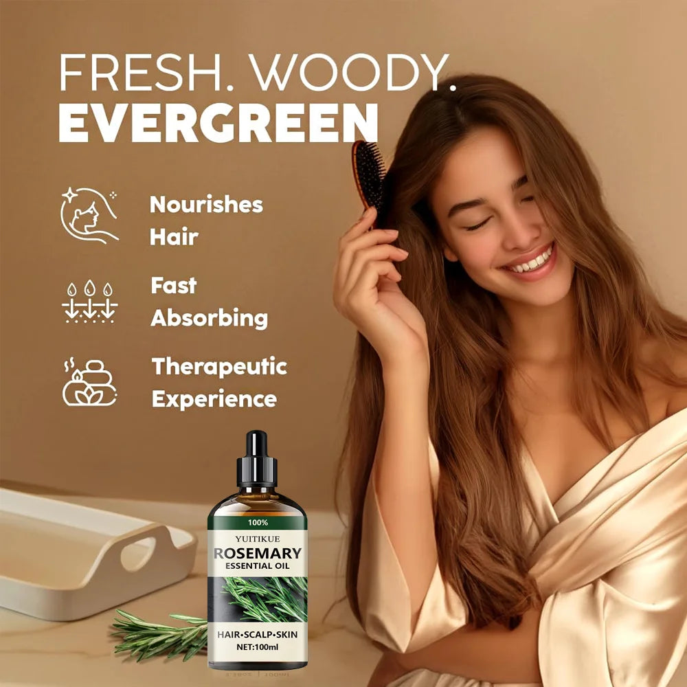 Pure Rosemary Aromatherapy Hair Oil