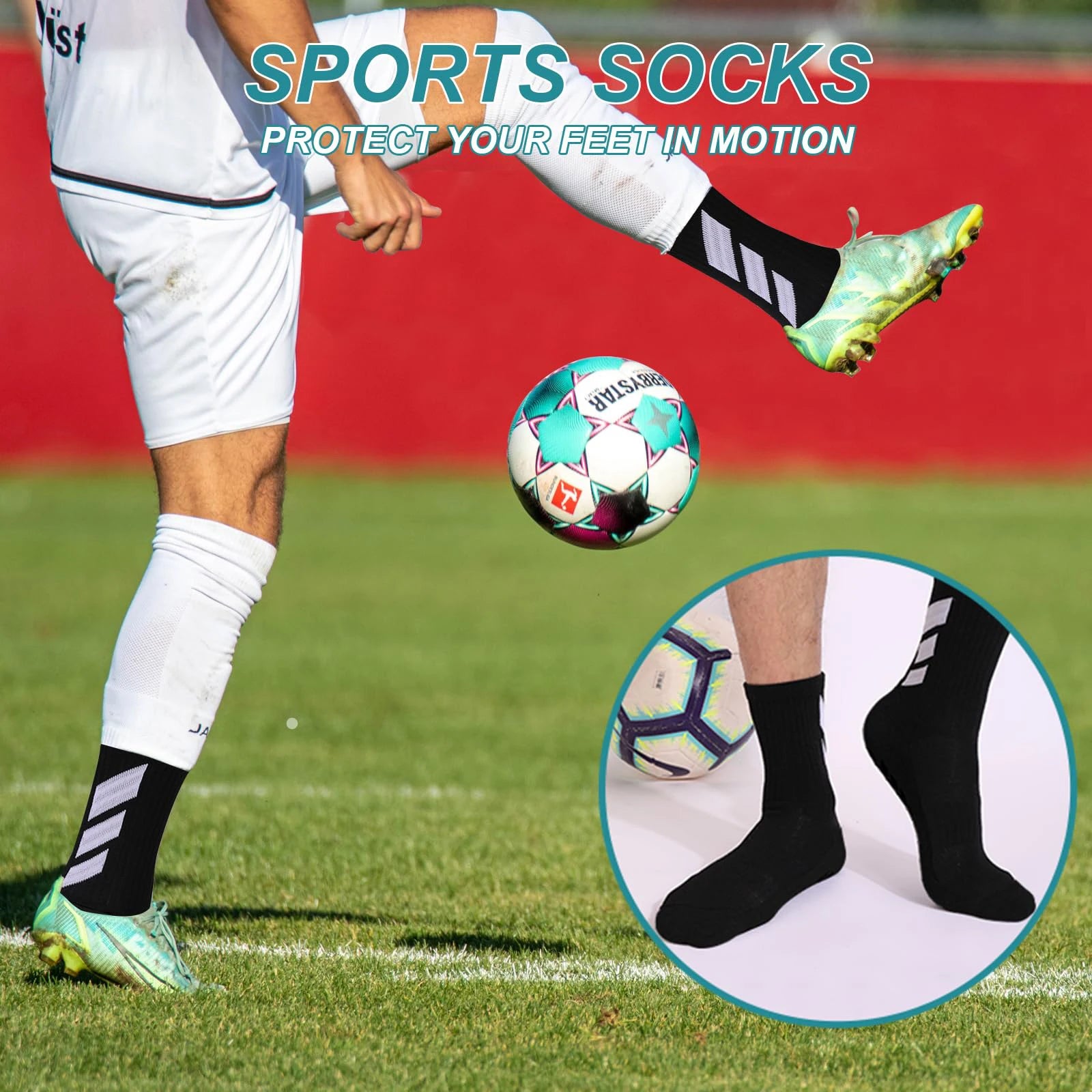 Grip Knee Sport Training Socks