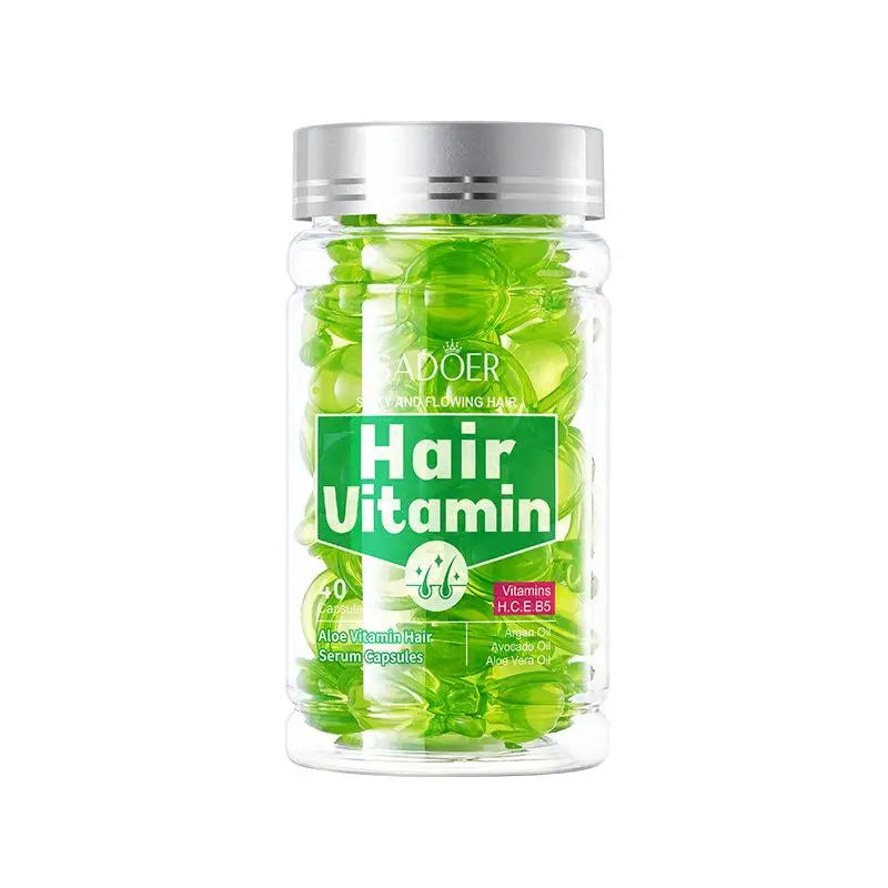 Hair Care Essence Capsules Bee-Infused For Women & Men Hair Care Oil Smooth Repair Damaged Hair Treatment Serum,Vitamin A,E,H,B5
