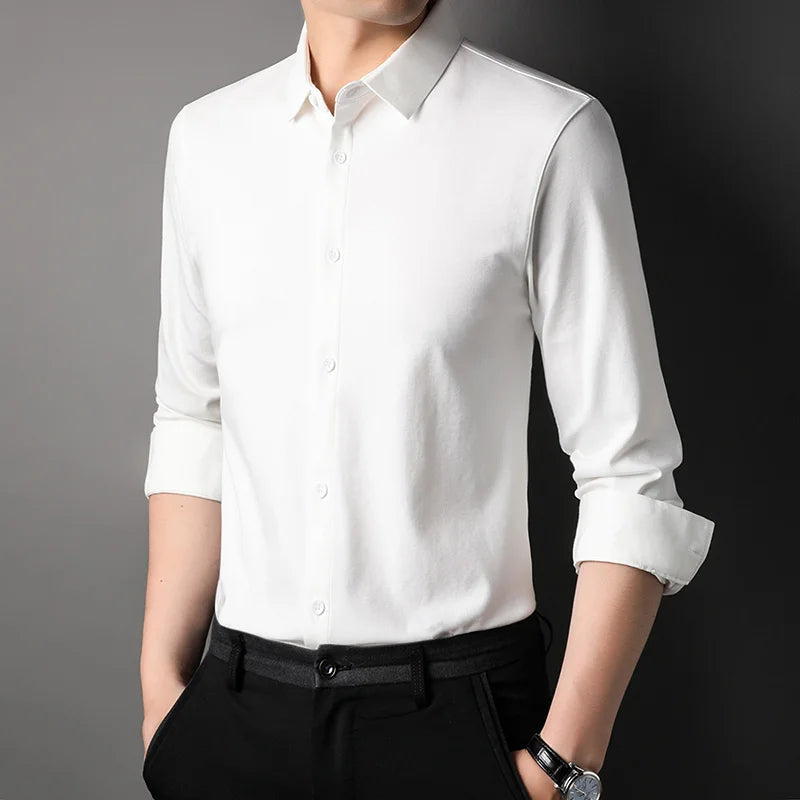 Mulberry Silk Blend Slim Shirt