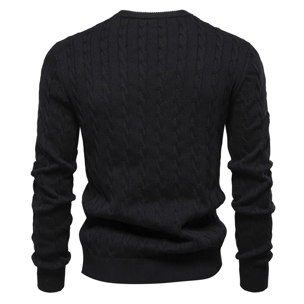 Giraffe Embroidered Knit Pullover