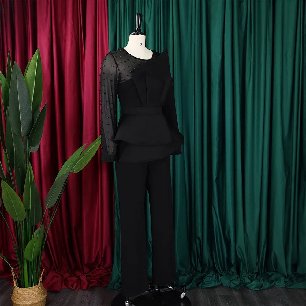 Luxury Beaded Party Night Jumpsuit