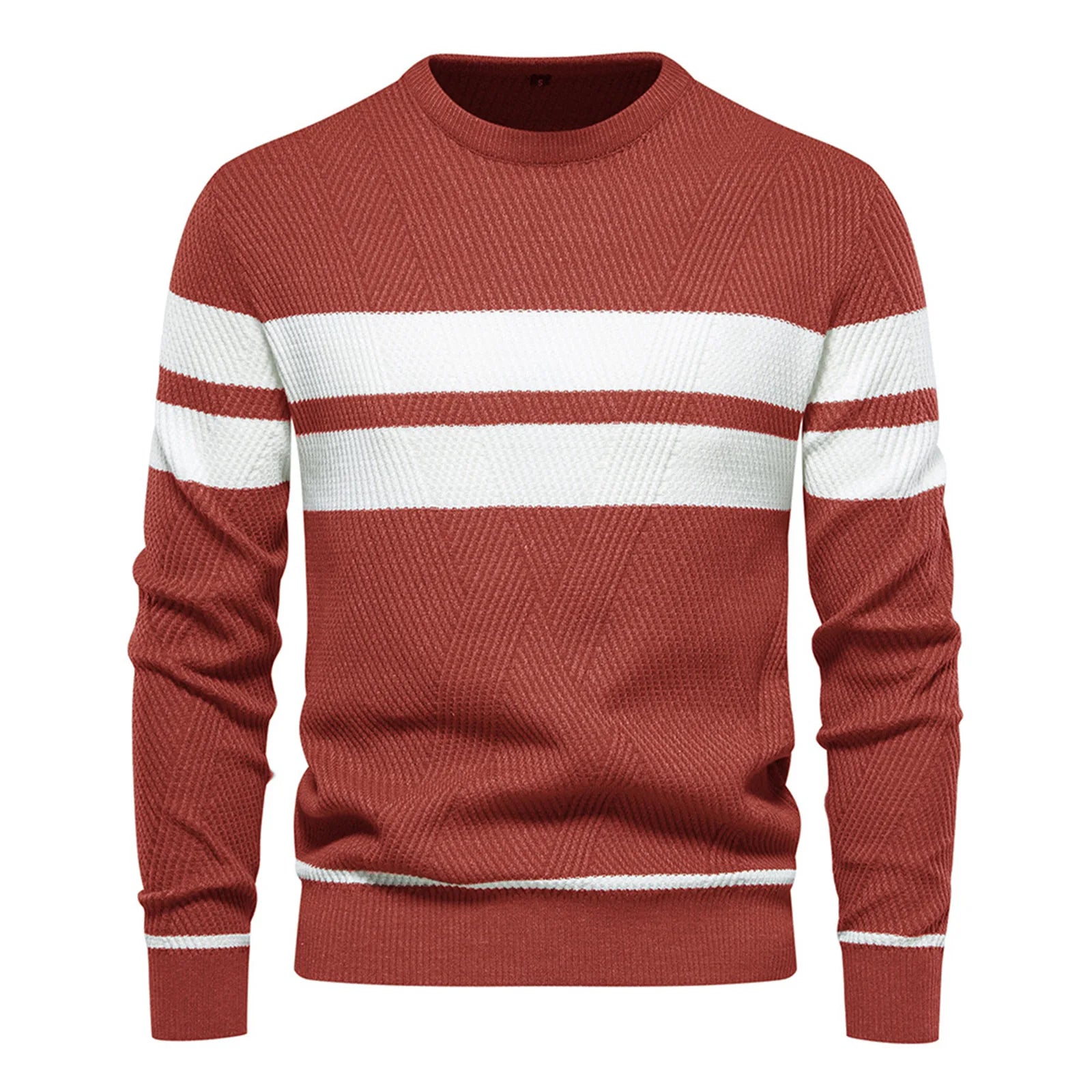 Slim Striped Knit Pullover