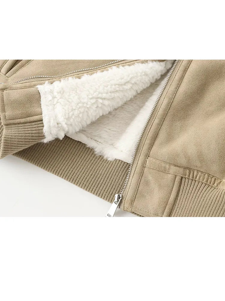 Reversible Fleece Streetwear Winter Jacket