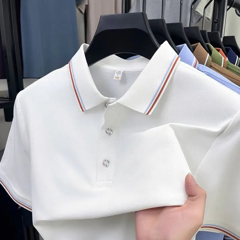 Turn Down Collar Summer Polo