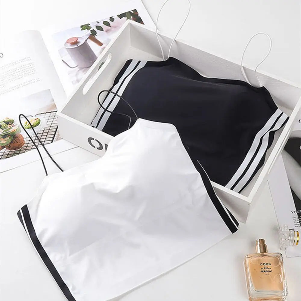 Beauty Back Ice Silk Bras Cloth Accessories For Women Vest Sexy Lingerie Cropped Brassieres Sports Bra