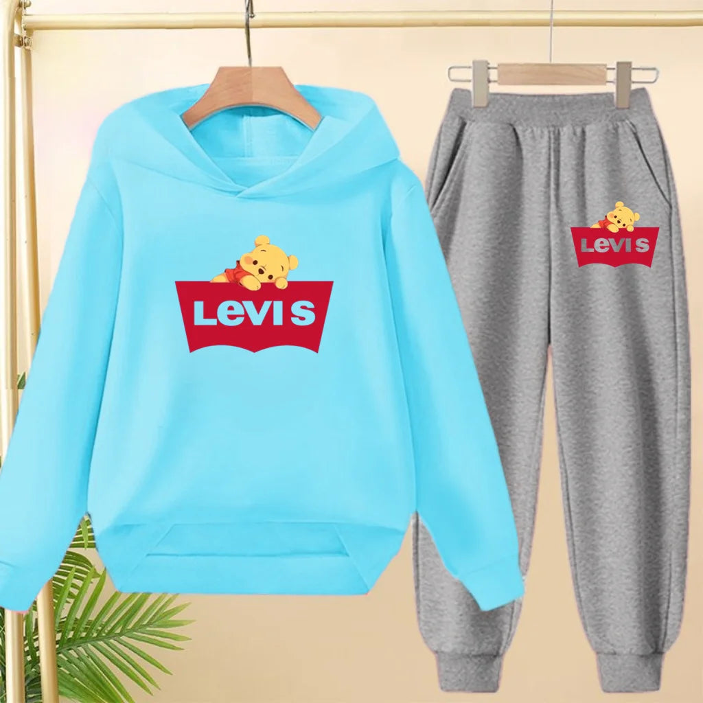 Kids Hooded Sportswear Set
