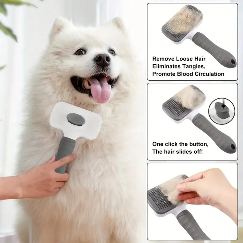 One-Click Bent Needle Massage Comb