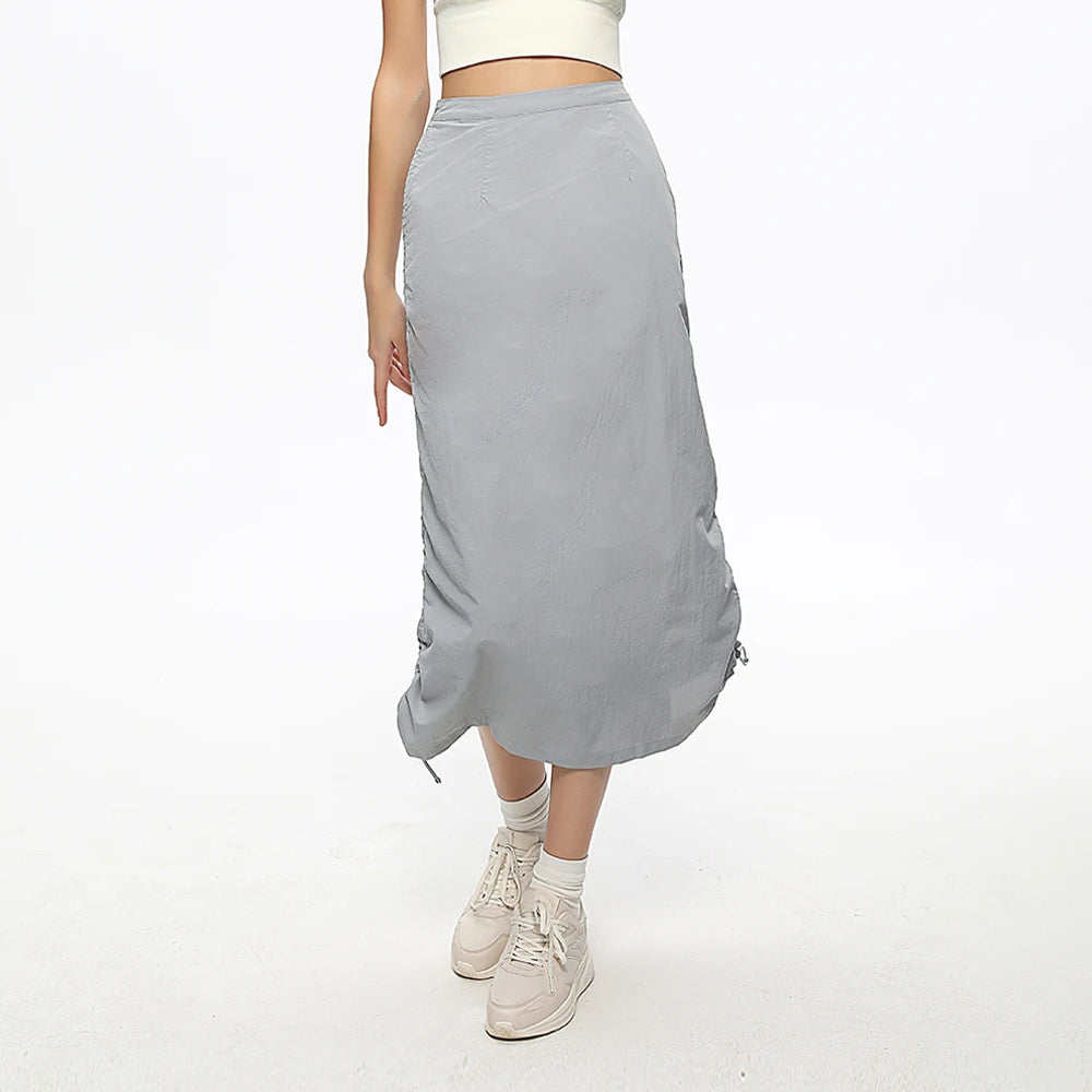 OhSunny Anti-UV Cargo Long Skirt with Adjustable Hem