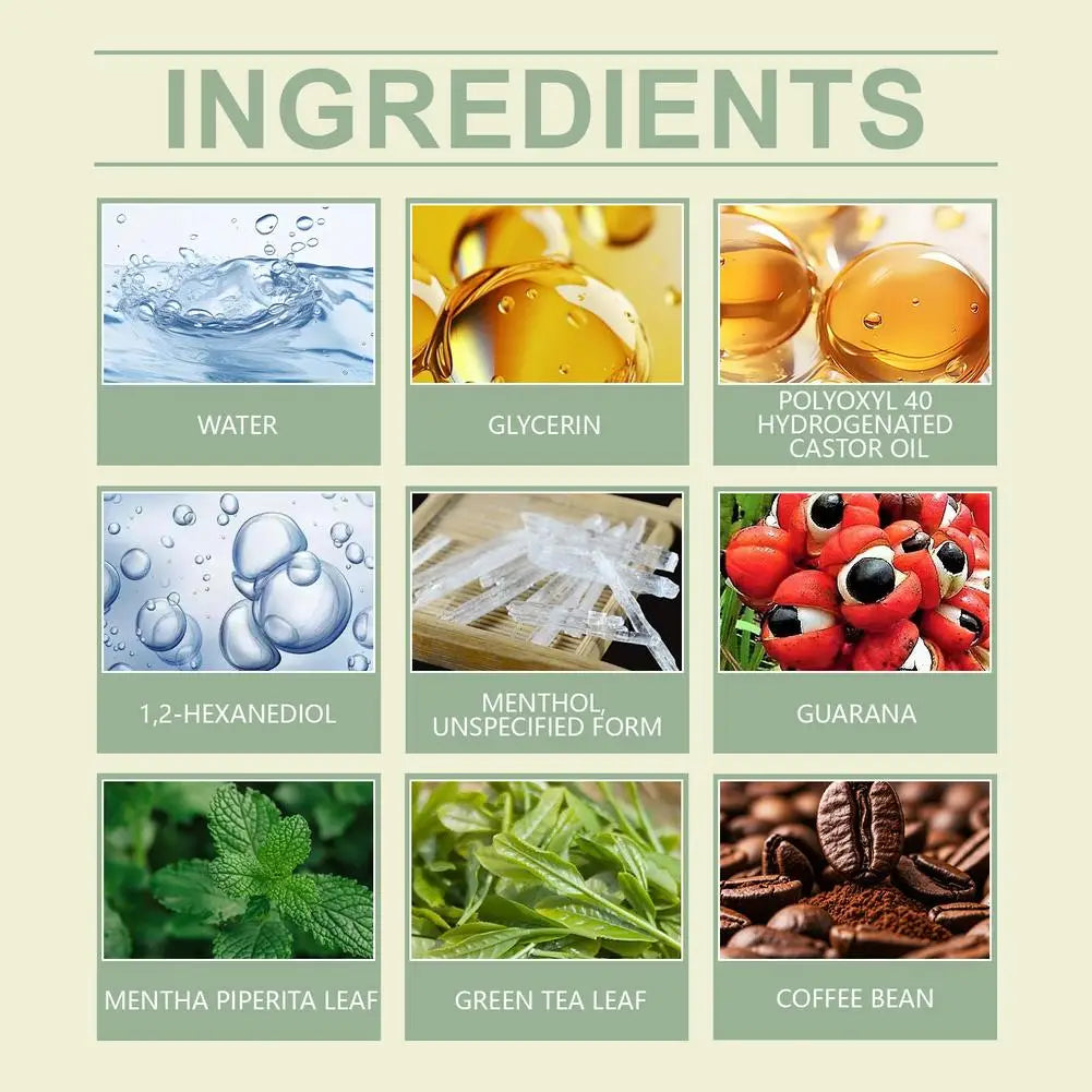 Herbal Diffuser with Mullein/Thyme/Mints Guarana/Green Tea Natural Energy Boost Clear Breathing Support for All Ages