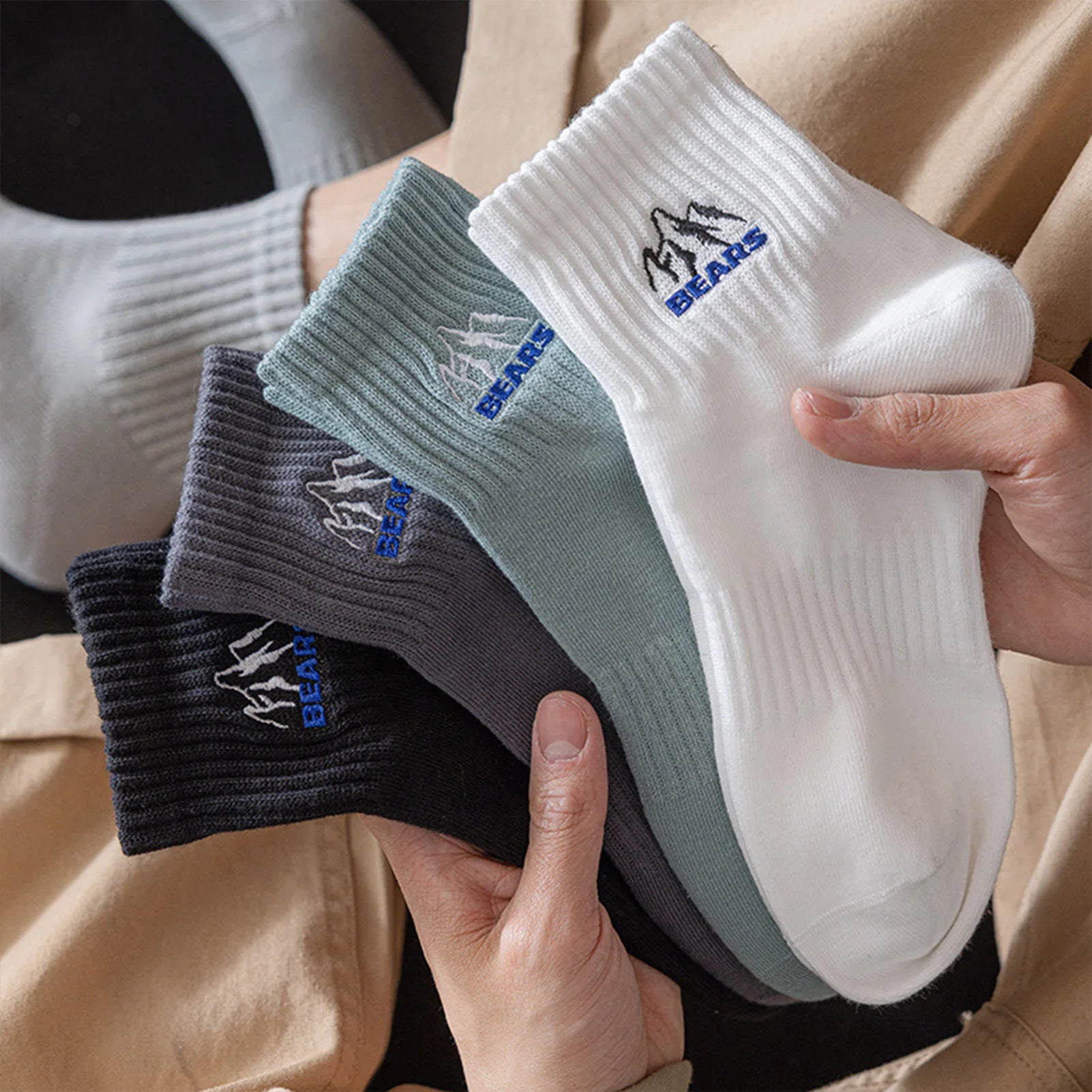 Cozy Non Slip Crew Socks
