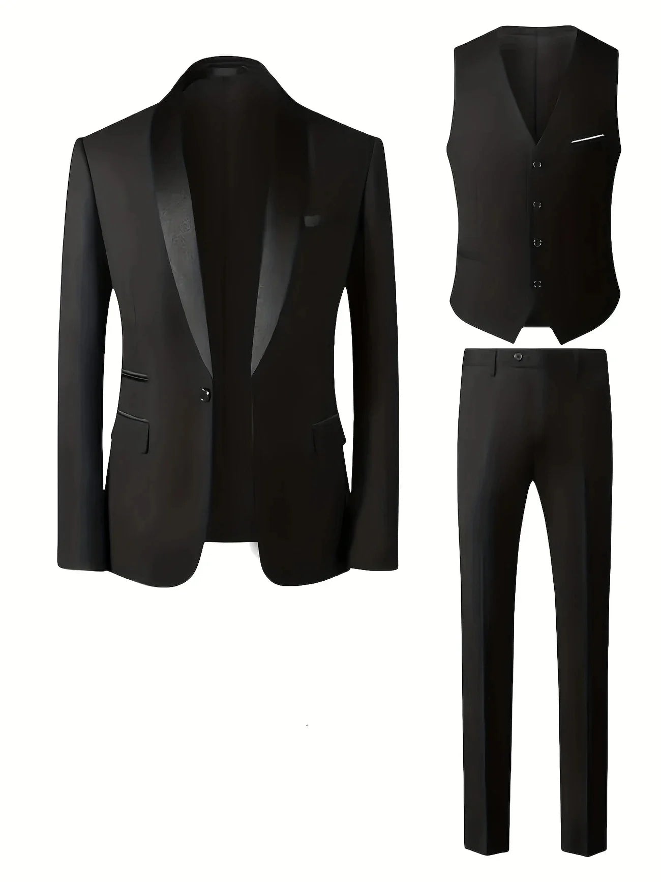 Classic Three-Piece Formal Suit Set