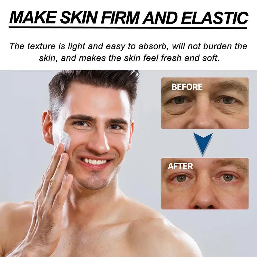 50ml 6-in-1 Men Facial Cream Daily Moisturizer with Hyaluronic Acid & Collagen,Hydrating Revitalizing Skin Care Fast-Absorbing