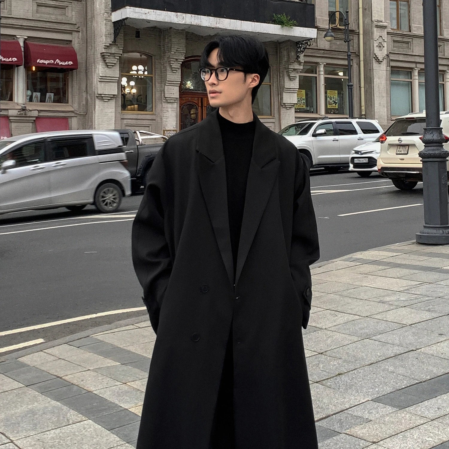 Korean Inspired Long Windbreaker