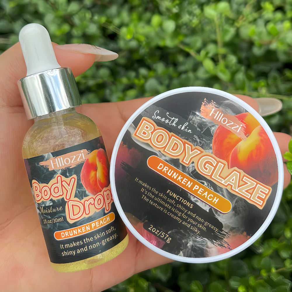 Body Glaze & Body Oil Combination Various Flavors Non-greasy Hydrating and Moisturizing Body Lotion Massage