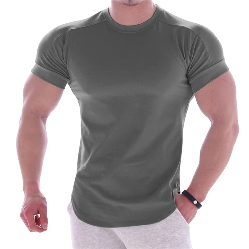 Men's Running T-Shirts Quick Dry Compression Sport T-Shirts Fitness Gym Jogging Shirts, Soccer Shirts Men's Jersey Sportswear