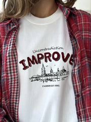Vintage Cotton Printed Casual Tee