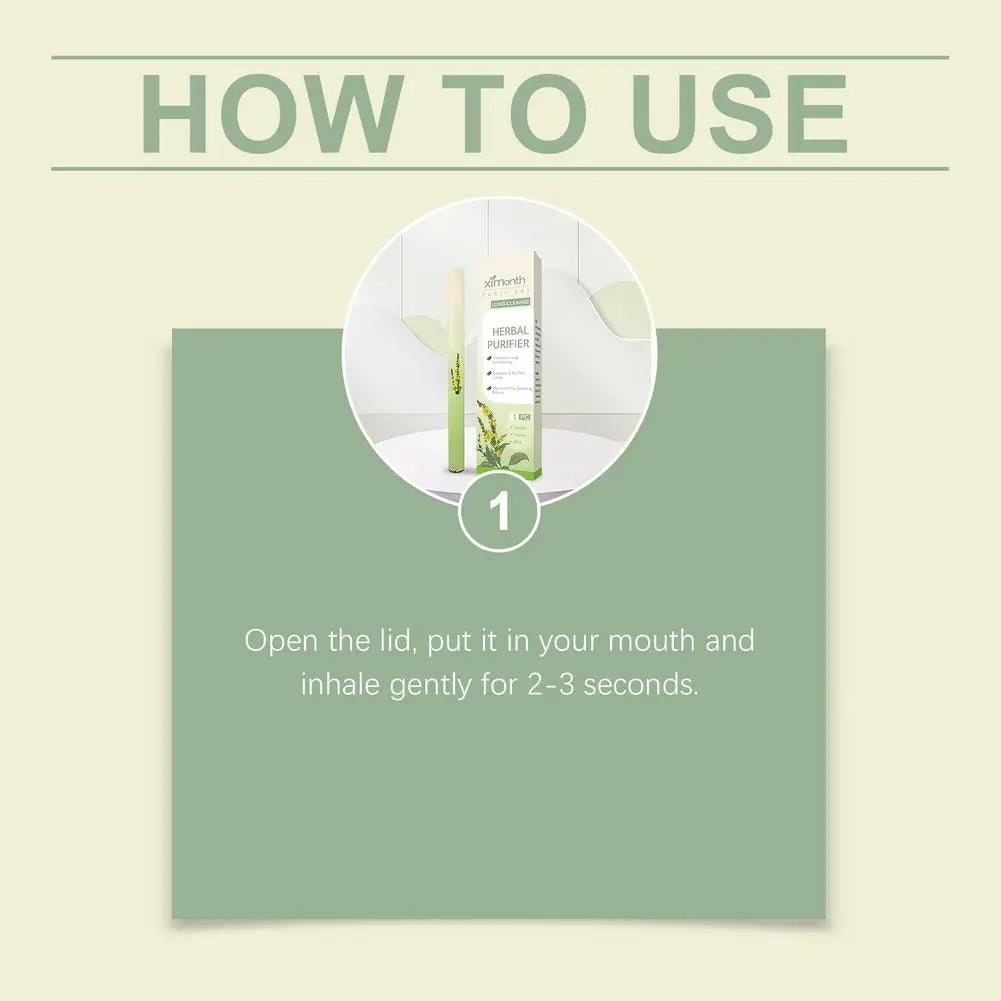 Herbal Diffuser with Mullein/Thyme/Mints Guarana/Green Tea Natural Energy Boost Clear Breathing Support for All Ages