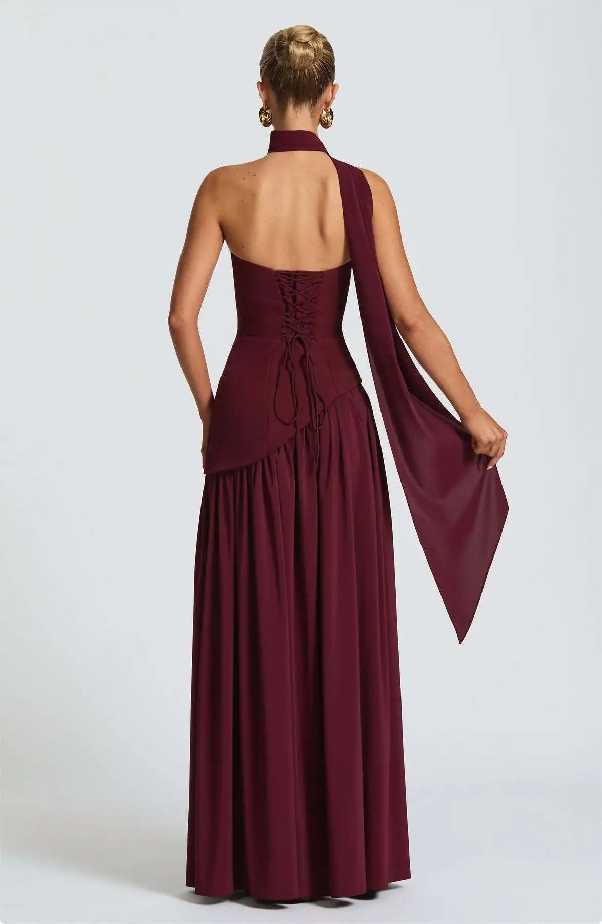 Chiffon Lace Ethereal Evening Gown