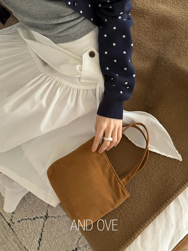 Chic Korean Style  Skirt for Young Women Spring Autumn Winter Seasonal Fashionable Inner Wear Casual Versatile Skirt