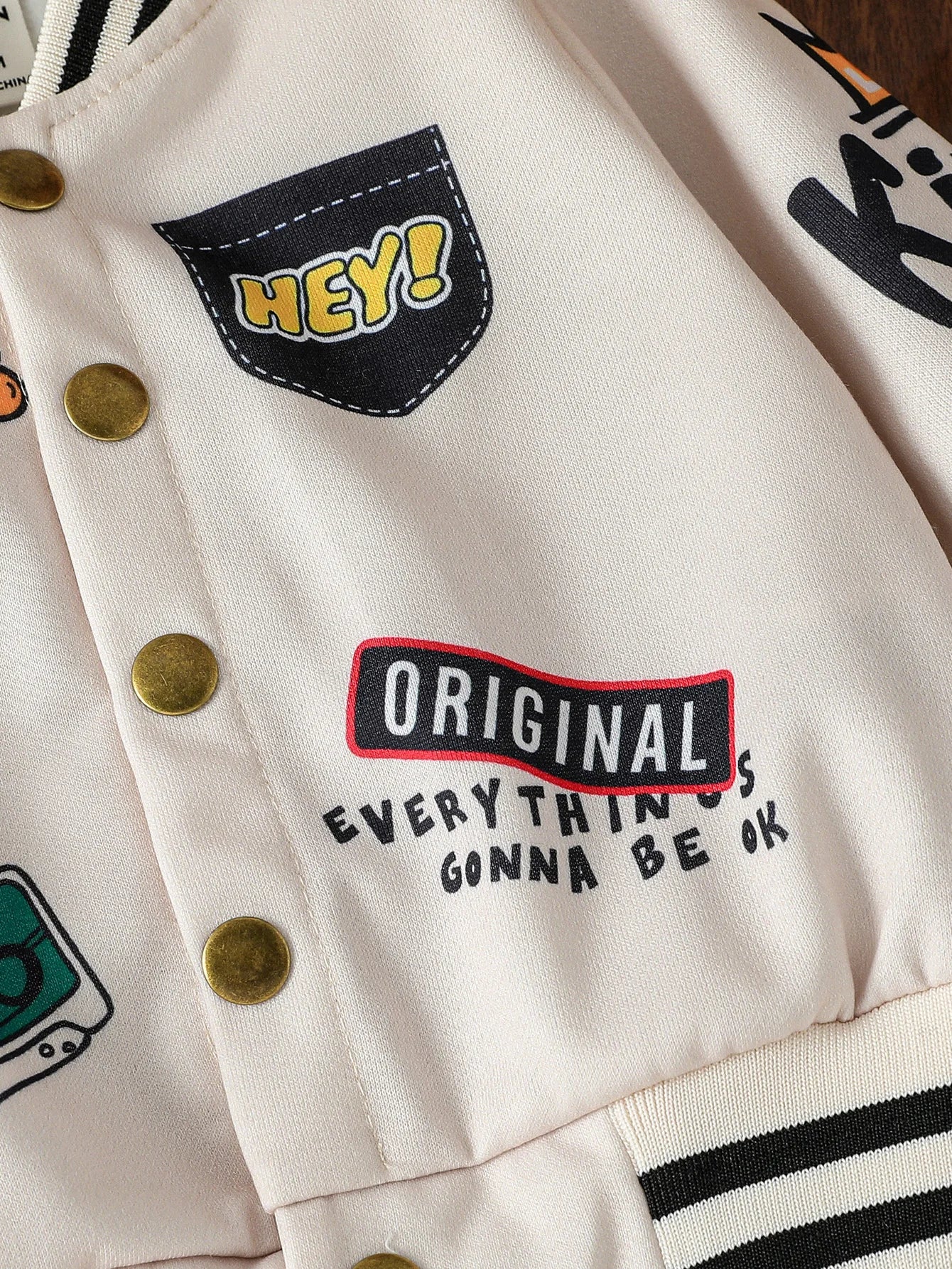 Playful Baby Sports Letter Jacket