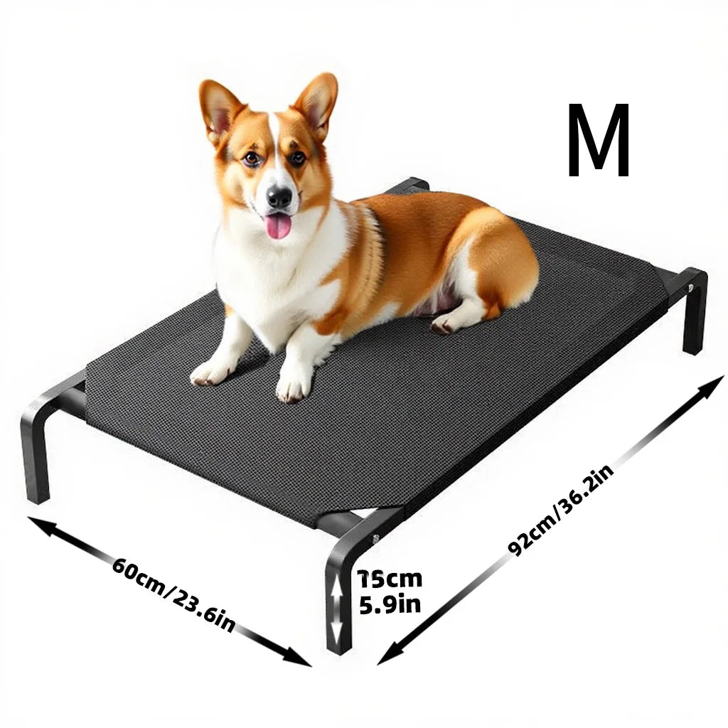 Elevated Dog Bed for All Seasons Moisture Proof Breathable Removable Washable Golden Retriever Pet Bed Pet Supplies