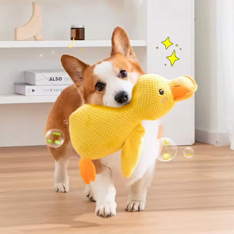 Cuddly Yellow Duck Squeak Toy