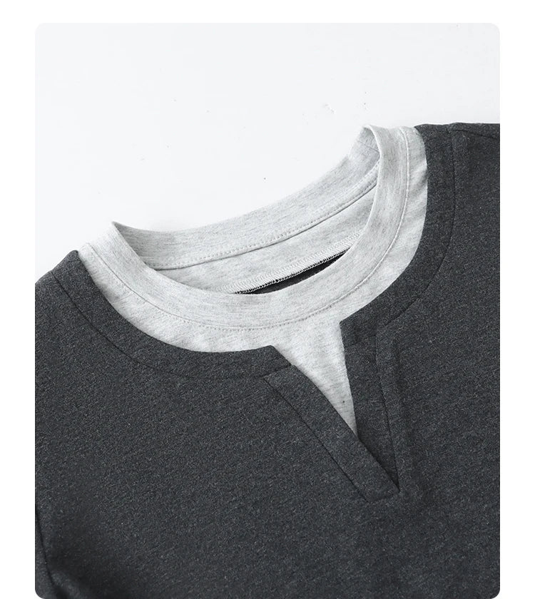 Color Contrast Patchwork Sport Tee