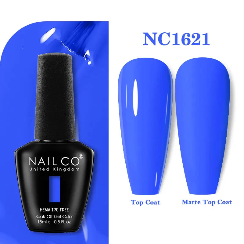 NAILCO 333 Colors Gel Nail Polish Semi Permanent Varnishes Nails Art Design Hybrid Soak Off Top Base Coat UV Gel Manicure 15ml