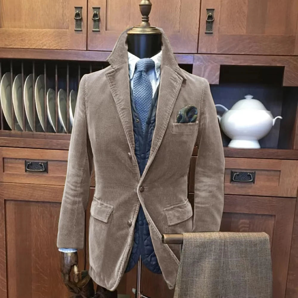 Corduroy Casual Suit Jacket