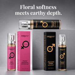 DRBOAT Men & Women Body Mist Set, 2×0.67 Fl Oz - Hair and Body Perfume | Fruity Floral & Citrus Woody Spray