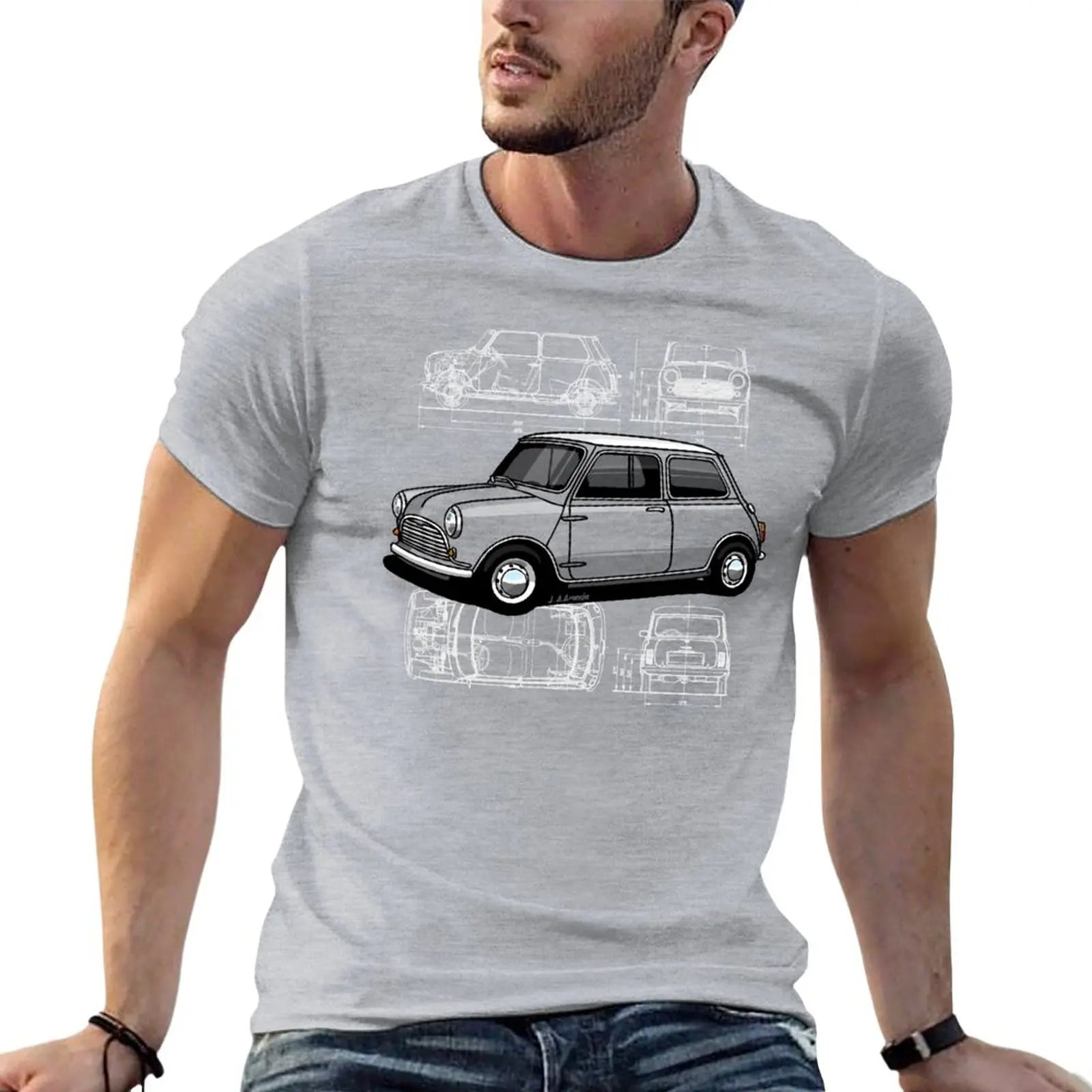 Vintage Rally Sketch Cotton Tee