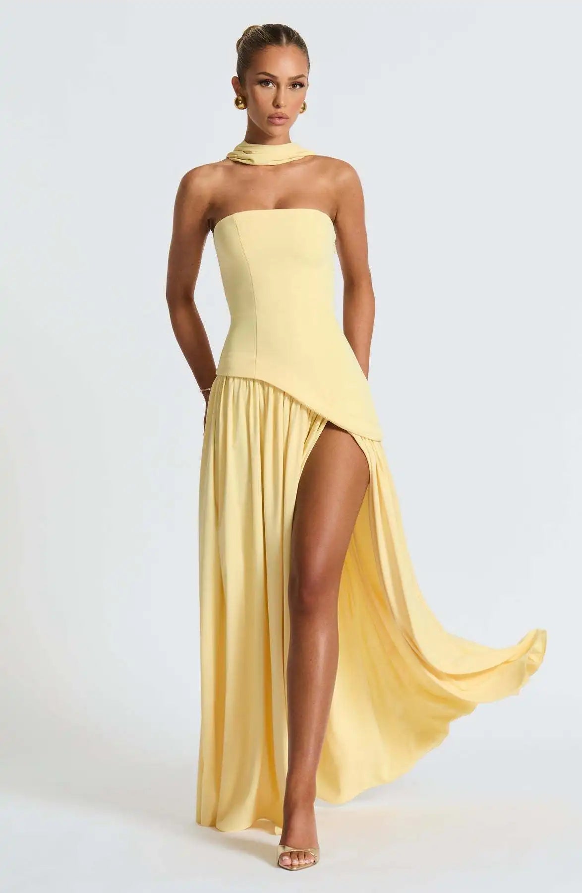 Chiffon Lace Ethereal Evening Gown