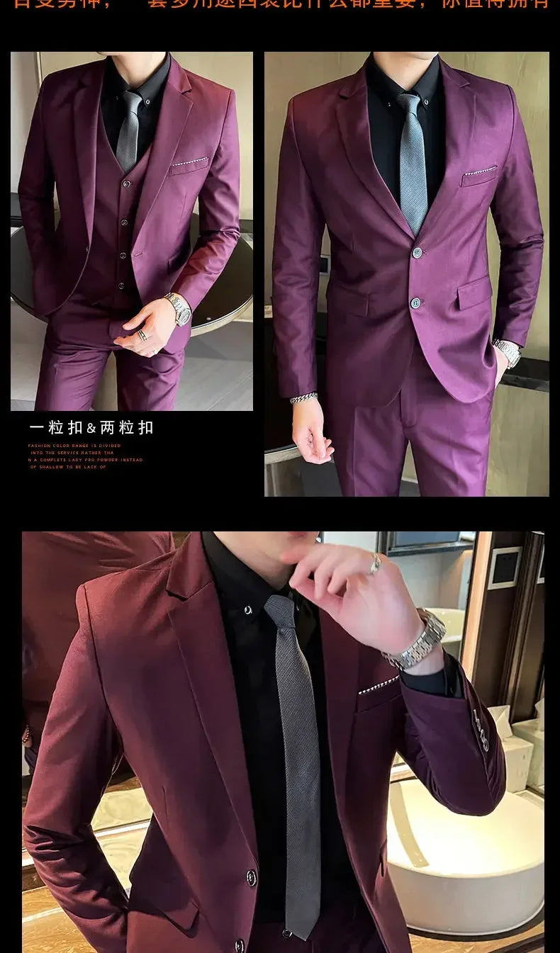 British Style Three Piece Suit