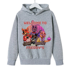 Kids Cartoon Sporty Pullover Hoodie