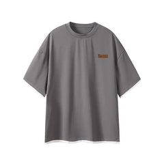 Men's Trendy 2-Piece Streetwear Co-ord Solid Color Short Sleeve T-Shirt And Drawstring Elastic Waist Shorts Set 5XL