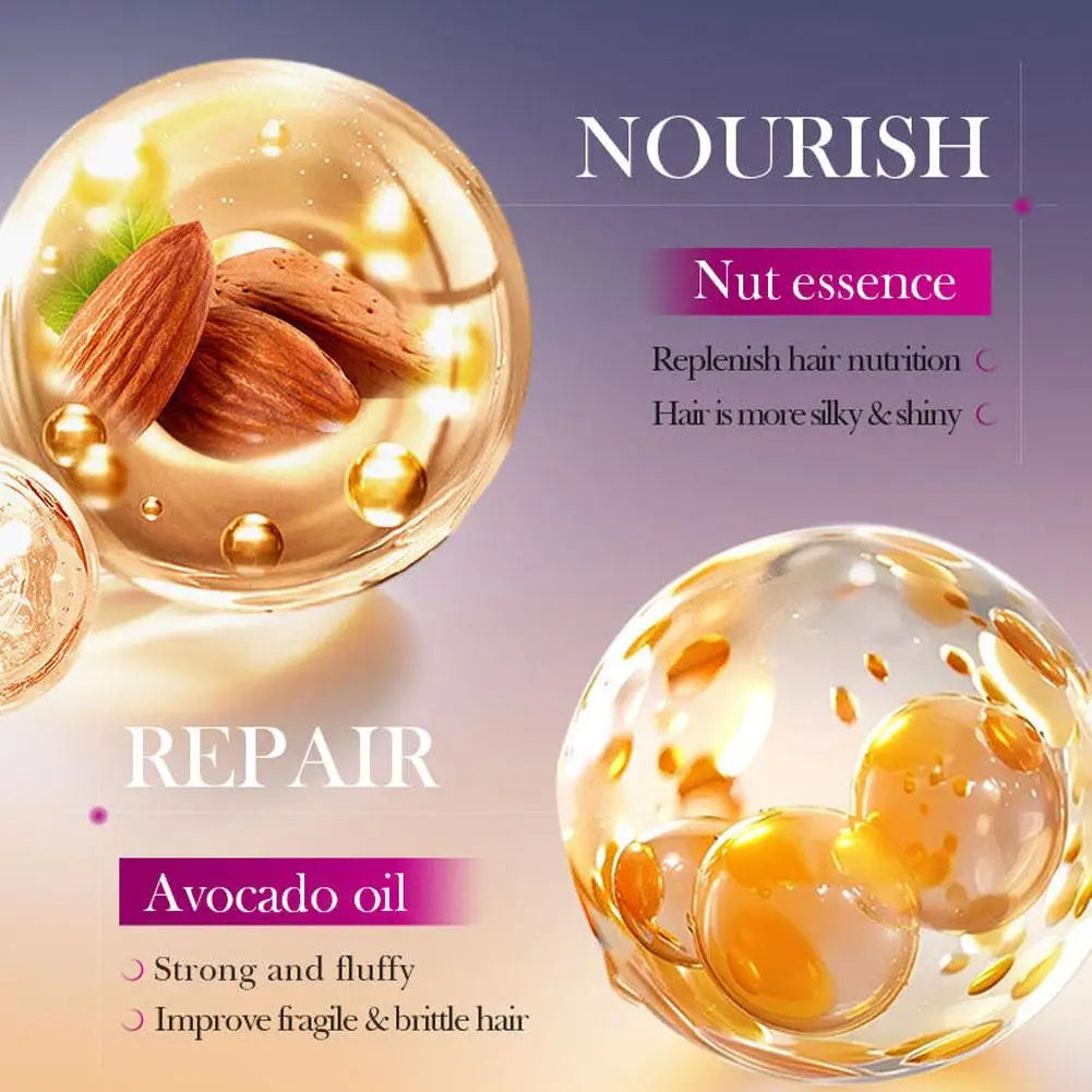 Hair Care Essence Capsules Bee-Infused For Women & Men Hair Care Oil Smooth Repair Damaged Hair Treatment Serum,Vitamin A,E,H,B5