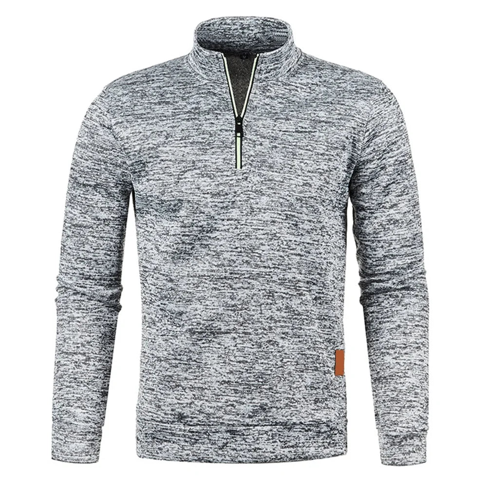 Modern Half Zip Knit Sweatshirt