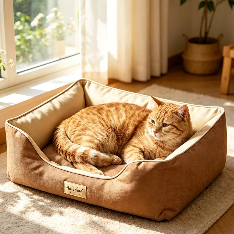 Soft and Cozy Dog And Cat Bed Four Season Pet Bed Suitable For Pet Nest For Small Medium Cats Small Dogs Pet Supplies