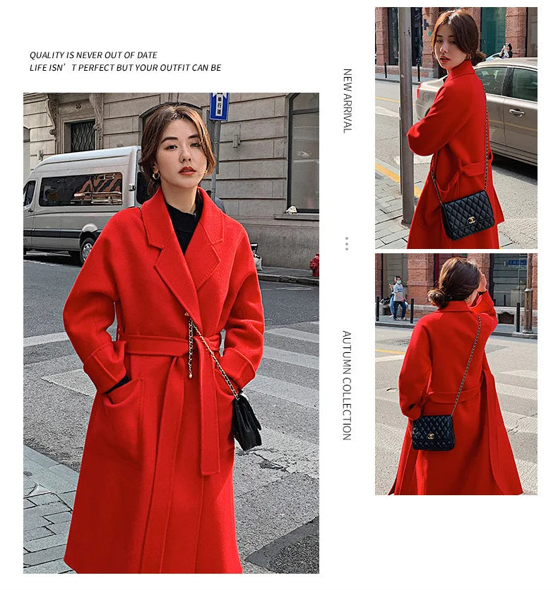 Double Faced Wool Korean Coat